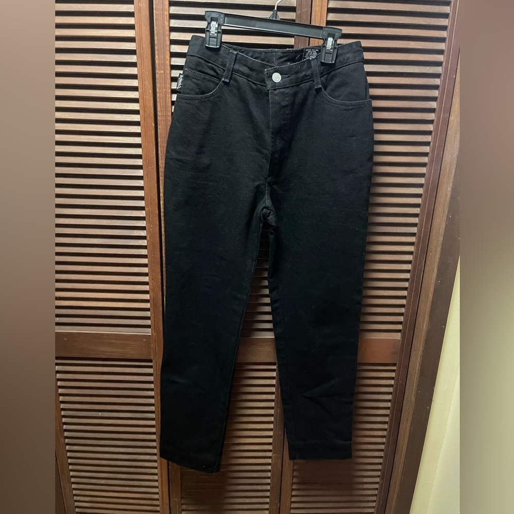 Vintage Y2K Bongo Jeans Womens 5 Black Denim High Waisted Charcoal Wash 90s - Picture 3 of 4